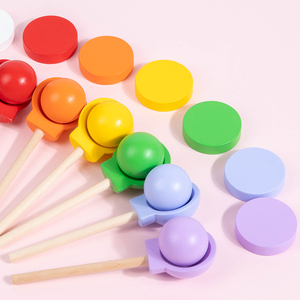 กล่องของเล่นอัจฉริยะ 2 in 1 กล่องใส่เหรียญ ของเล่นหยิบลูกบอล ของเล่นเสริมพัฒนาการ ช้อนจับสี ของเล่นจับคู่สีสำหรับเด็ก - Product Image 4