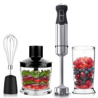 1000W multi-function Main D'immersion Mélangeur DC Moteur Bâton Mélangeur avec 500ml Hachoir Mousseur À Lait Oeufs fouet 600ml Bécher