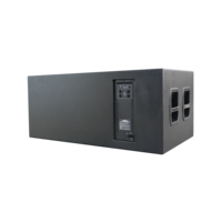 RQSONIC WI218D1-5.6K Subwoofer Activo de 18 Pulgadas y 1000W, Altavoz de Madera con Reflector de Bajos, Altavoces Activos Profesionales