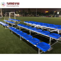 Asientos de Grada de Aluminio y Plástico de Alta Resistencia, sin Respaldo, Moldeados por Soplado en HDPE, 400x380mm, con Orificio de Drenaje, Venta al por Mayor