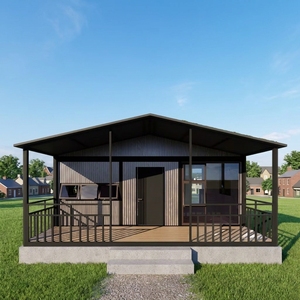 Casa Prefabbricata di Lusso Espandibile e Trasportabile Tipo Ala con 2 Camere da Letto, Applicazione Casa in Acciaio Prefabbricata <span class=keywords><strong>Container</strong></span> - Product Image 1