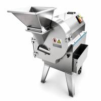 Snijmachine voor uien, citroenen, tomaten, groenten en aardappelen. Hoogwaardige snijmachine. Commerciële groentesnijder.