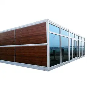 China prefab mobile Folding Container expandable house foldable prefabricated home two room one hall