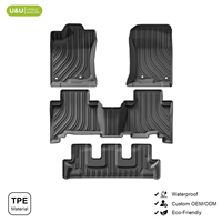 Tapis de voiture 3D en TPE, ensemble complet pour SUV 3 rangées, imperméable, toutes saisons, compatible avec Toyota Hilux