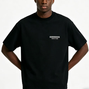 T-shirt SS25 300 g/m² à épaules tombantes, imprimé, épais, de luxe, en coton lourd vierge, qualité LOGO 1.1 - Product Image 6