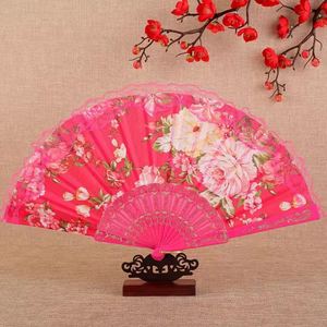 Custom Printed Large Bamboo Folding Hand Fan for Home Decoration Personalized New Year and Halloween <b>Pattern</b> - Product Image 3