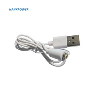 Câble de charge magnétique 8MM 2 broches POGO PIN USB vers connecteur magnétique 2A pour charge de jouets