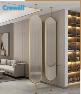 Écran en métal découpé au laser <span class=keywords><strong>de</strong></span> diviseur <span class=keywords><strong>de</strong></span> cloison mobile d'acier inoxydable 304 imperméable pour la décoration intérieure - Product Image 1