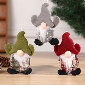 Adorno de árbol de Navidad miniatura USA Mairun, muñeco sin rostro, decoraciones navideñas, clasificación IP67, batería DC12V, con diseño de duende - Product Image 1