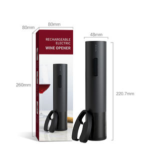Tire-bouchon automatique rechargeable CL347 en acier inoxydable avec coupe-capsule pour vin en gros - Product Image 6
