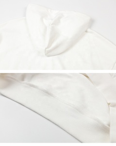 เสื้อฮู้ดและเสื้อกันหนาวของผู้ชายผ้าฝ้าย100% ขนาดใหญ่พิเศษพิมพ์โลโก้ได้ตามต้องการ - Product Image 3