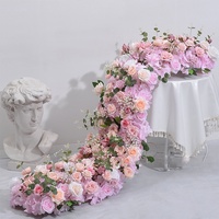 Arrangement floral en cascade de soie artificielle de luxe pour la décoration de table de mariage, événement nuptial, fête, cérémonie