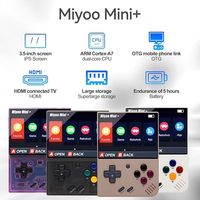 Console de jeu portable rétro MIYOO MINI+ V4 V2 V3 Plus, consoles de jeux vidéo Miyoo Mini Plus 64 Go avec sac de rangement