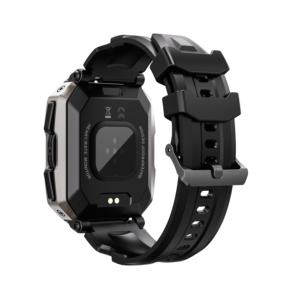 Reloj inteligente C20 de 1,81 pulgadas para hombres para deportes al aire libre iOS Compatible con llamadas Bluetooth 1ATM resistente al agua Batería grande silicona cuadrada - Product Image 5