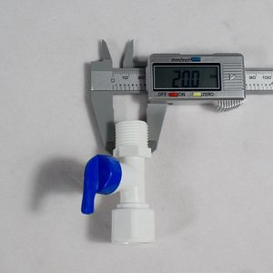 Válvula de bola de tres vías de 1/2 pulgada con conexión roscada para tubería de entrada de purificador de agua - Product Image 2