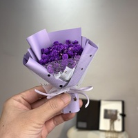 Nouveau 2026 Cadeau Romantique Saint-Valentin Noël Mini Bouquet de Fleurs Séchées Naturelles Clip de Ventilation Voiture Vente Chaude Fleurs au Toucher Réel