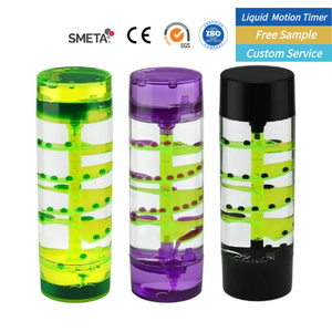 Minuteur à bulles liquides en <span class=keywords><strong>spirale</strong></span> en forme d'heure de prière OEM avec double roue, jouet sensoriel anti-stress pour enfants et adultes - Product Image 1