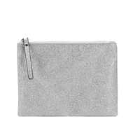 Logo personnalisé petit paillettes Bling Bling porte-monnaie brillant PU pochette à fermeture éclair sac de rangement voyage maquillage sac cosmétique