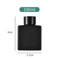 Bouteilles en verre vides pour diffuseur à bâtonnets, avec logo personnalisé, rechargeables, pour eau parfumée, 50ml 100ml 150ml 200ml 500ml, avec couvercle en bois