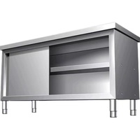 Plan de travail en acier inoxydable épais, robuste et durable, table de travail en acier inoxydable pour cuisine