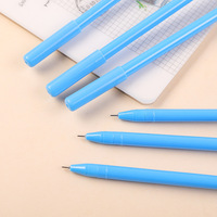 Stylo gel noir 0,5 mm de haute qualité, forme de personnage de dessin animé, plastique bleu, écriture fluide, logo personnalisé, pour le bureau et l'école