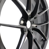 Jantes en alliage d'aluminium 6061-T6 forgées sur mesure, 18, 19, 20 pouces, noir brillant, design 763M CS, pour BMW M2 M3 M4, jantes de voiture