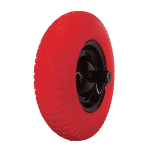 PU-1606 16 pouces 4.00-8 pouces Tondeuse À Gazon Jardin Panier PU Polyuréthane Mousse Ponction Preuve Plat Livraison Chariot De Pneu Brouette De Roue - Product Image 3