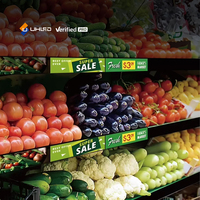 Écran d'étagère programmable d'intérieur P1.2 pour affichage numérique intelligent en magasin, panneau d'affichage pour étagères de supermarché et ascenseurs