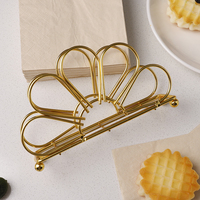 Accessoires de cuisine, porte-serviettes en forme de fleur dorée, distributeur de serviettes, support en fer, porte-serviettes en tissu pour la maison, la cuisine et le restaurant