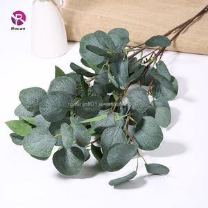 Flores Artificiales, Plantas Decorativas, Hierba Verde, Hoja de Rosa, Hoja de <span class=keywords><strong>Salix</strong></span>, Hoja de Eucalipto, Gardenia, Hortensia, Rosa Blanca para Decoración de Bodas - Product Image 2