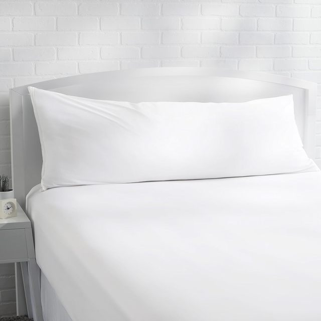 Hypoallergenic Body Pillow Protectors with Zipper, Standard Size - White (55 X 21 Inches), Pillows Not Included