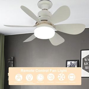 Wholesale Plastic Dimmable 3-Speed CRI 80 Warm White Led <b>Ceiling</b> Fan <b>Light</b> <b>Remote</b> <b>Control</b> Rotating Head No Noise for Bedroom - Product Image 4