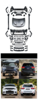 Kit carrosserie style SRT pour Jeep Grand Cherokee 2014-2020, pare-chocs avant et arrière, jupes latérales, vente directe fabricant