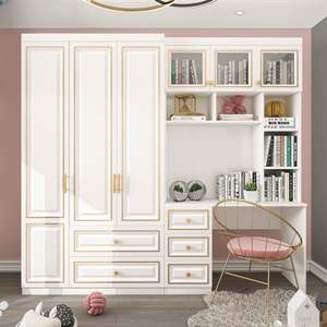 Modern Minimalist <b>Wood</b> Bookshelf Light Luxury with Stylish <b>Bookcase</b> for Home Office Bedroom Book Storage Equipment - Product Image 1