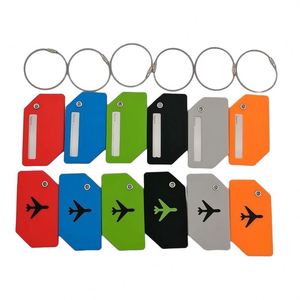 Étiquette de bagage promotionnelle en plastique rigide avec boucle métallique, motif avion, pour cadeaux d'aéroport et compagnies aériennes - Product Image 2