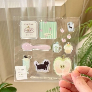 Custom Design Adhesive Vinyl 3D Logo Waterproof UV Label <b>Stickers</b> <b>Sheet</b> Wholesale Personalized Adhesive Vinyl <b>Stickers</b> Home - Product Image 3