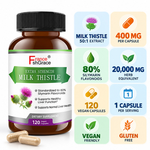 Extracto de Cardo Mariano OEM Shecome, Apoyo para la Salud del Hígado, Desintoxicación, Función Inmunitaria y Digestiva, Cápsulas Herbales de Extracto de Cardo Mariano - Product Image 4