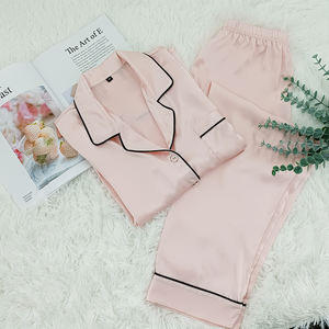 Conjuntos de ropa de dormir para mujer 100% pijamas de seda Luxe, conjunto de pijama de seda 100 de calidad ecológica hipoalergénica para mujer - Product Image 1