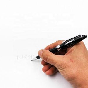 Stylos à bille de luxe OEM Chine, noirs, avec logo personnalisé, en métal, de haute qualité, ensembles de stylos exécutifs pour cadeaux - Product Image 4