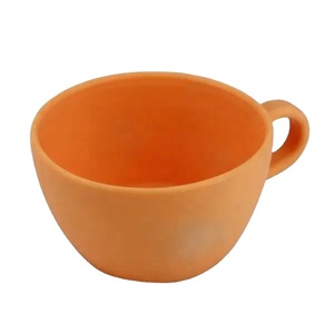 แก้วกาแฟหลากสีขนาด 200 มล. 300 มล. พร้อมจานรองแก้ว ทนทาน รับทำโลโก้ตามสั่ง - Product Image 3