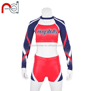 Uniforme da Cheerleader Personalizzabile di Alta Qualità con Diversi Design e Materiale Mystique con Strass - Product Image 5