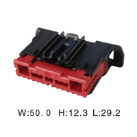 Conector automotriz de plástico eléctrico, conector automático de arnés de cables hembra, 2 unidades