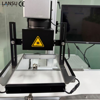 Machine de marquage laser à fibre en cabinet 20W 30W 50W avec système de vision CCD pour le marquage de logos métalliques