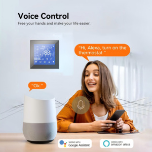 Diseño moderno Tuya Smart Life App Controlado WIFI Central <span class=keywords><strong>Fan</strong></span> Coil Termostato Calefacción Refrigeración Aire Piso Sistemas de calefacción Piezas - Product Image 5