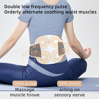 Ceinture de massage lombaire sans fil à télécommande, intelligente, électrique, avec compresse chaude et impulsions EMS pour le ventre et la taille