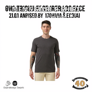 เสื้อยืดผู้ชายแบบลำลอง ผ้าฝ้ายเนื้อนุ่ม พิมพ์ลายซิลค์สกรีน ดีไซน์เรียบง่าย เป็นมิตรต่อสิ่งแวดล้อม เหมาะสำหรับใส่ในชีวิตประจำวัน - Product Image 2