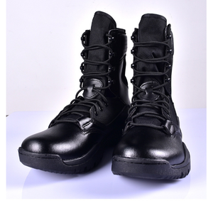 Bottes de combat respirantes DFDB02 en daim pour l'automne et l'hiver – Vert, kaki, gris, noir - Product Image 2