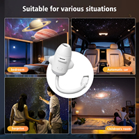 Projecteur LED USB 3/6 diapositives à projection de films, lumière de projection d'étoiles galactiques haute définition, veilleuse changeante de couleur pour chambre à coucher