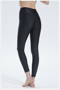 Mallas deportivas de realce de glúteos de cintura alta en rosa brillante dorado personalizadas, mallas de realce para gimnasio, Fitness, Yoga, pantalones de Yoga sexis para mujer - Product Image 3