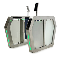 CHISUNG Nouveau Design Tourniquets d'entrée de porte de barrière d'oscillation automatique Portes de vitesse Accès Servo Mécanisme Porte d'entrée automatique